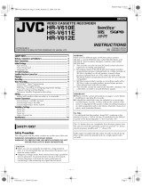 JVC HR-V612E User manual