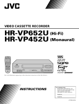 JVC HR-VP652U, HR-VP452U User manual