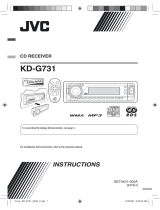 JVC KD-G731 User manual