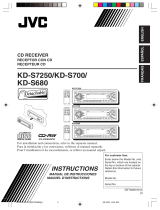 JVC KD-S680 User manual