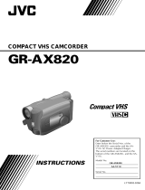 JVC Model GR-AX820 User manual