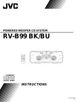 JVC POWERED WOOFER CD RV-B99 BK/BU User manual
