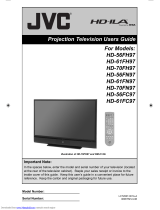 JVC HD70FH97 - 70" Rear Projection TV User manual