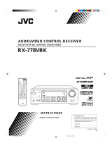 JVC RX-778VBK - Audio/Video Receiver User manual