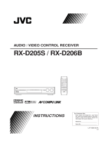 JVC RX-D206B User manual