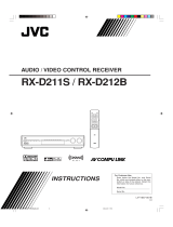 JVC D211S - AV Receiver User manual