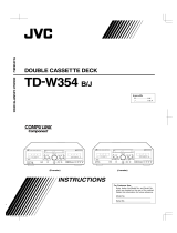 JVC TD-W354 User manual