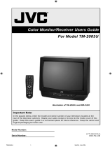 JVC TM-2003U - Color Monitor/receiver User manual