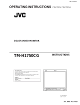 JVC TMH-1750CGU - 17IN MNTR W/ 750 TVL INPUT CARDS OPTIONAL User manual