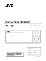 JVC VR 601 User manual