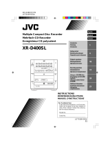 JVC XR-D400SL User manual