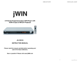 jWIN JD-VD143 User manual