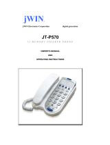 jWIN JT-P570 User manual