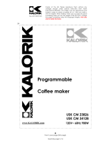 KALORIK - Team International Group Coffeemaker USK CM 23826 User manual