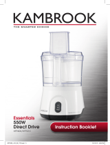 Kambrook 550W Direct Drive Food Processor User manual