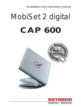 Kathrein MobiSet 2 Digital CAP 600 User manual