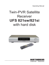 Kathrein Twin-PVR Satellite UFS 821si User manual