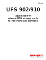 Kathrein UFS 902 User manual