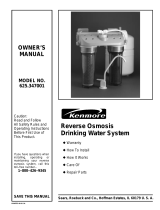 Kenmore 625.347001 User manual