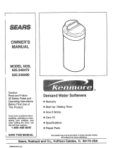 Kenmore 625.348490 User manual