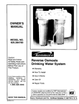 Kenmore 625.3847 User manual