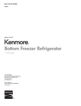 Kenmore 23.9 cu. ft. French Door Bottom-Freezer Refrigerator - Bisque ENERGY STAR Owner's manual