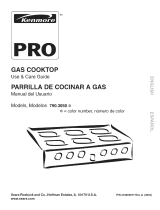 Kenmore Pro 36'' Slide-In Ceramic-Glass Gas Cooktop Owner's manual