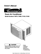 Kenmore 70089 User manual