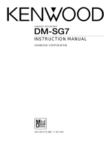 Kenwood DM-SG7 User manual