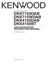 Kenwood DNX 4150 BT GPS Navigation System User manual