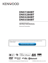 Kenwood DNX 7280 BT User manual