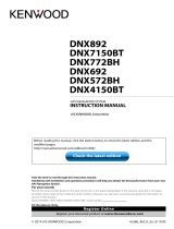 Kenwood DNX 772 BH User manual