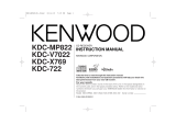 Kenwood eXcelon KDC-X769 User manual