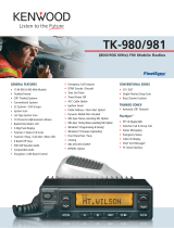 Kenwood FleetSync TK-981 User manual