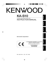 Kenwood KA-S10 User manual