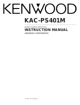 Kenwood KAC-PS401M User manual