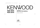 Kenwood KDC-4016 User manual