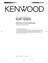 Kenwood KAF-S500 User manual