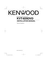 Kenwood KVT-829DVD User manual