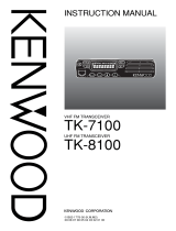 Kenwood TK-8100 User manual