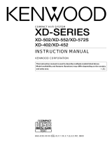 Kenwood XD-452 User manual