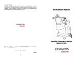 Kenwood XVP001 User manual