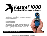 Kestrel Meters Weather Radio 1000 User manual