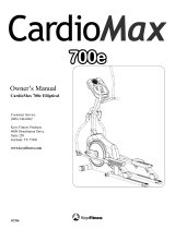 Keys Fitness CardioMax 700e User manual