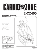 Keys Fitness CARDIO ZONE E-CZ400 User manual
