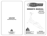 Keys Fitness ET920D User manual