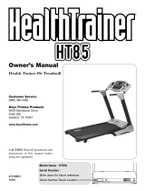 Keys Fitness Health Trainer 85t Treadmill HT85t User manual