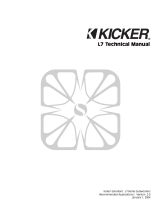 Kicker L7 Owner's manual