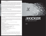 Kicker 2007 SoloX S18X Subwoofer User manual