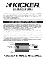 Kicker Impulse Four-Channel Amplifiers User manual